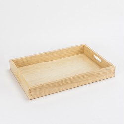 Plateau de service 45 x 30 cm verni