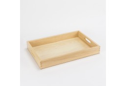 Plateau de service 45 x 30 cm verni