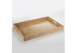 Grand plateau de service 55 x 37 cm verni