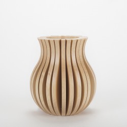 Vase Cache Cache bois classique naturel