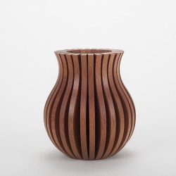 Vase Cache Cache bois classique sapelli