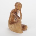 Statuette Pensive en bois (15 cm)