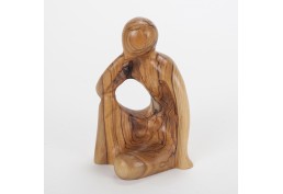 Statuette Pensive en bois (15 cm)