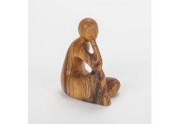 Statuette en bois Vierge à l'enfant (20 cm)