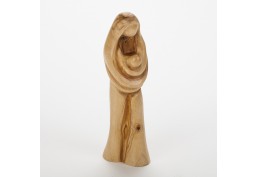 Statuette en bois Vierge à l'enfant (20 cm)
