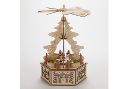 Pyramide de Noël mobile en bois