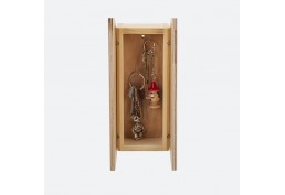 Petite armoire à clefs classique bois verni