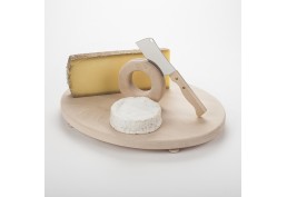 Plateau à fromage en hêtre et couperet