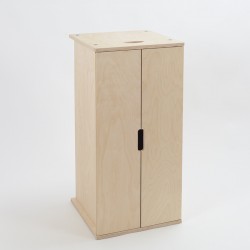 Coffre Armoire bois brut