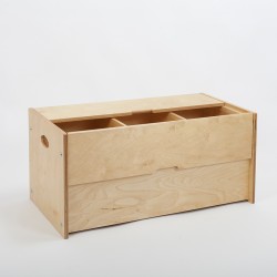 Coffre Armoire bois huilé  78 x 38 x 38 cm