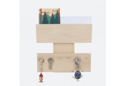 Porte clefs & courrier mural Brut