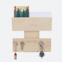 Porte clefs & courrier mural Brut