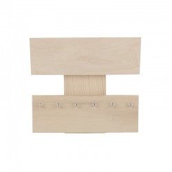 Porte clefs et courrier mural Brut