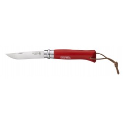 Couteau N°08 Opinel Baroudeur rouge