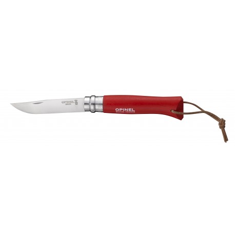 Couteau N°08 Opinel Baroudeur rouge