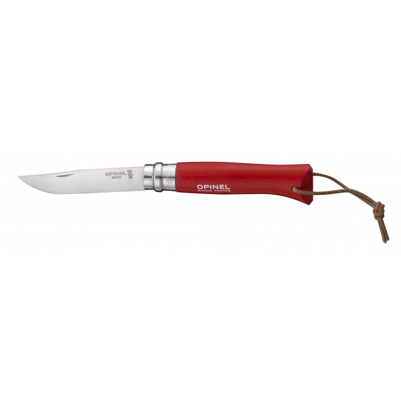 Couteau N°08 Opinel Baroudeur rouge