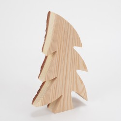 Sapin bois & écorce asymétrique (30 cm)