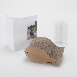 Vase Cache Cache carton classique  H 20 x diam 18 cm