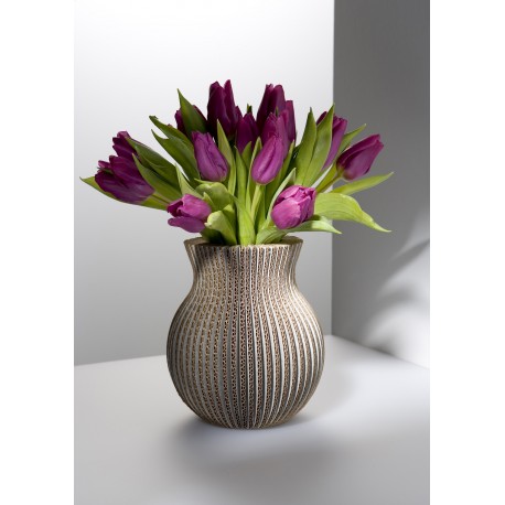Vase Cache Cache carton classique blanc Vase Cache Cache carton classique blanc