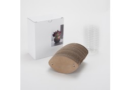 Vase Cache Cache carton boule naturel