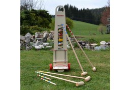 Croquet adultes chariot en bois (4 joueurs)