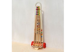 Croquet adultes chariot en bois (4 joueurs)