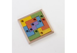Coincidix junior en bois coloré avec cadre naturel