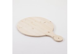 Plache à pizza en bois brut taille moyenne
