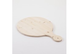 Plache à pizza en bois brut taille moyenne