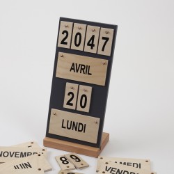 Calendrier perpétuel de luxe gris anthracite