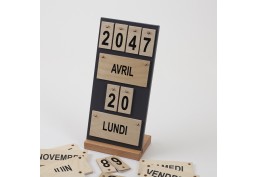 Calendrier perpétuel de luxe gris anthracite