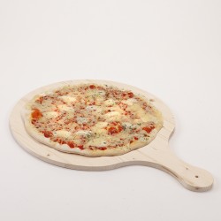 Grande planche à pizza bois brut 55 x 44 cm