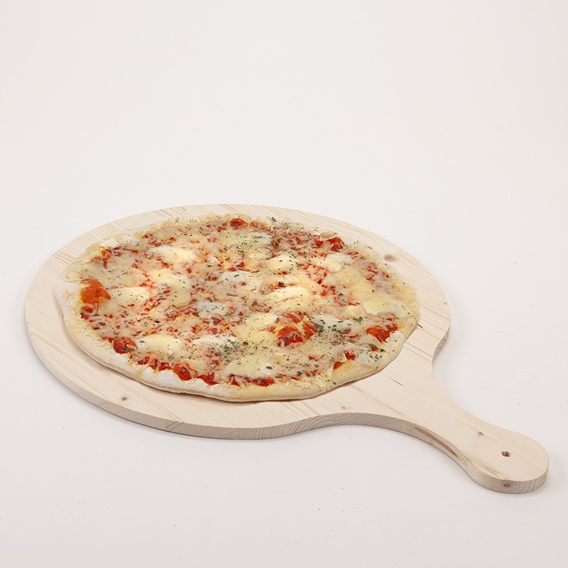 Planche pizza en bambou 30 cm Planche pizza Ronde en Bois pour pizzas et  Tartes Flambes Avec Poigne pour la Cuisson