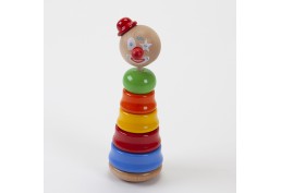 Culbuto clown empilable en bois