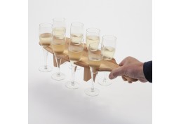 plateau support de flutes à champagne