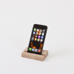 Petit support en bois pour smartphone