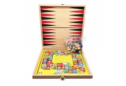 Coffret 4 jeux      (oies - dada - dames - jaquet)