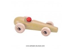 Voiture F1 15 cm bois naturel